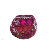 Pouf berbère bohemian fait main 60 X 60 X 25 CM