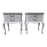 Pair of Louis XV style bedside tables, 1960s