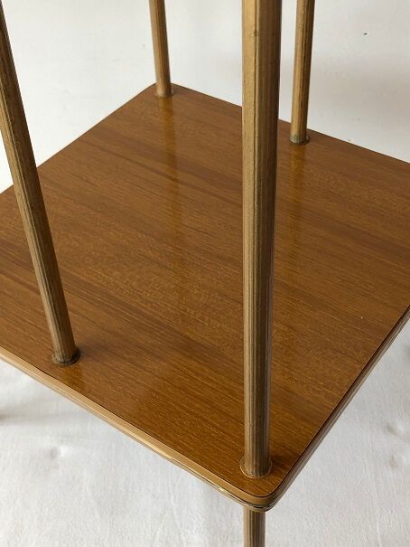 Vintage pedestal table in formica 60s