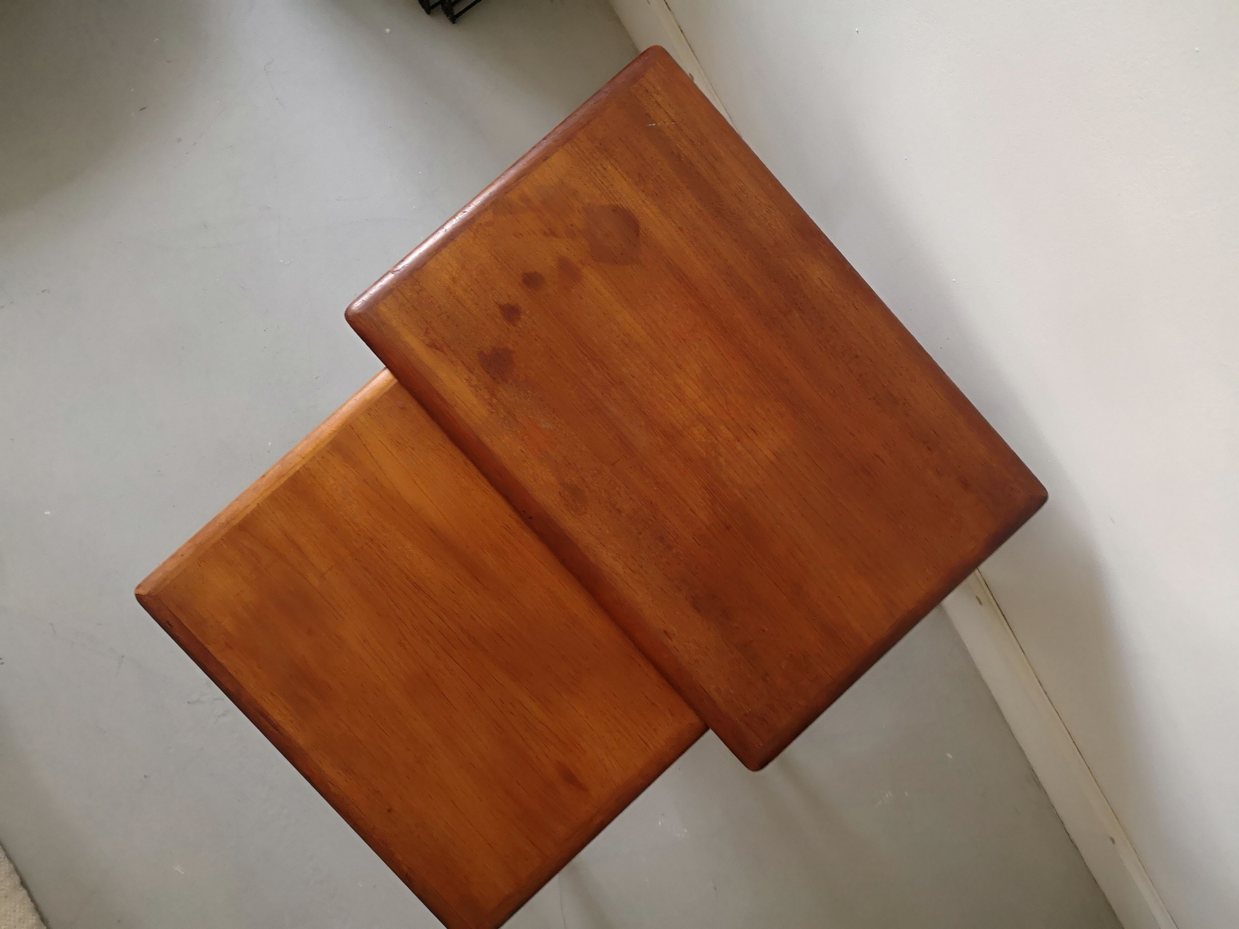 Table gigogne scandinave en teck veritable, 1970