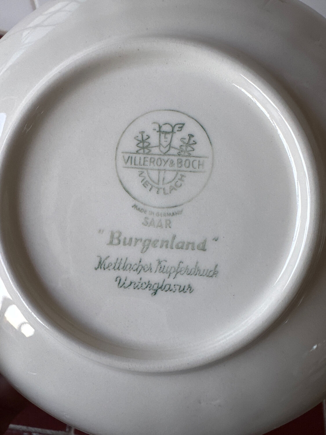 Duo of coffee cups and saucers Villeroy & Boch – Model "Burgenla"