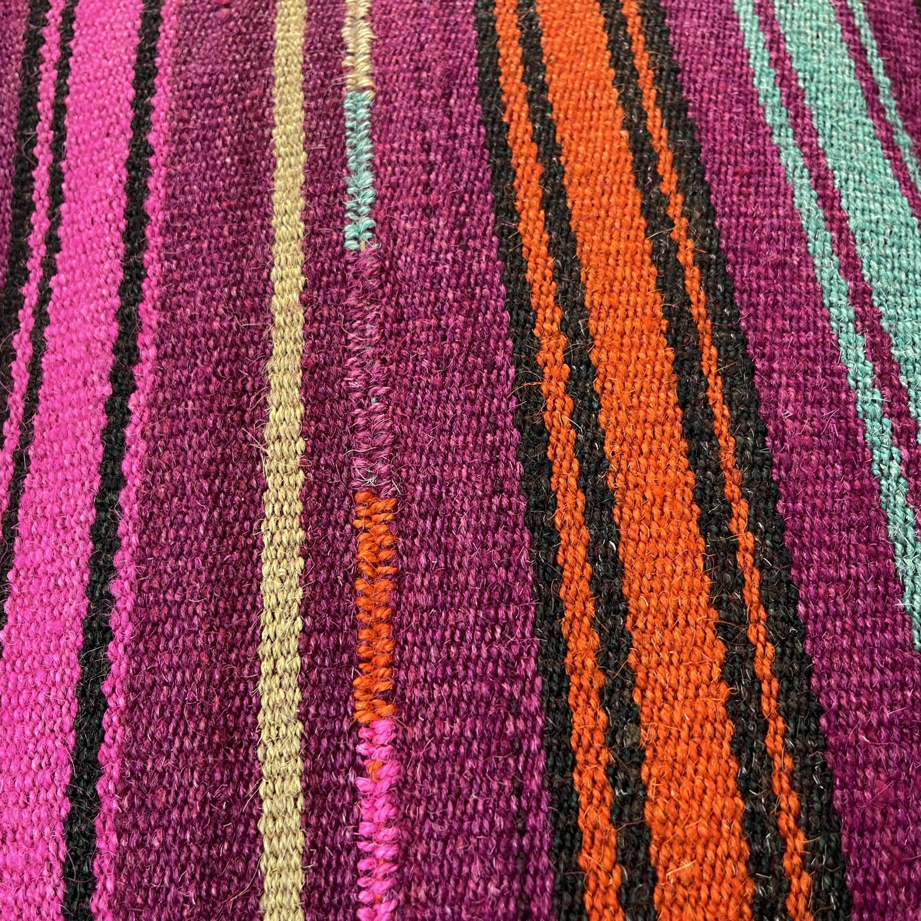 Vintage turkish kilim cushion cover , 40 x 40