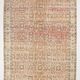 7x10 Vintage Peach Salmon Large Area Turkish Vintage Rug, 210x301 Cm
