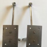 Pair of chrome coatrack 60