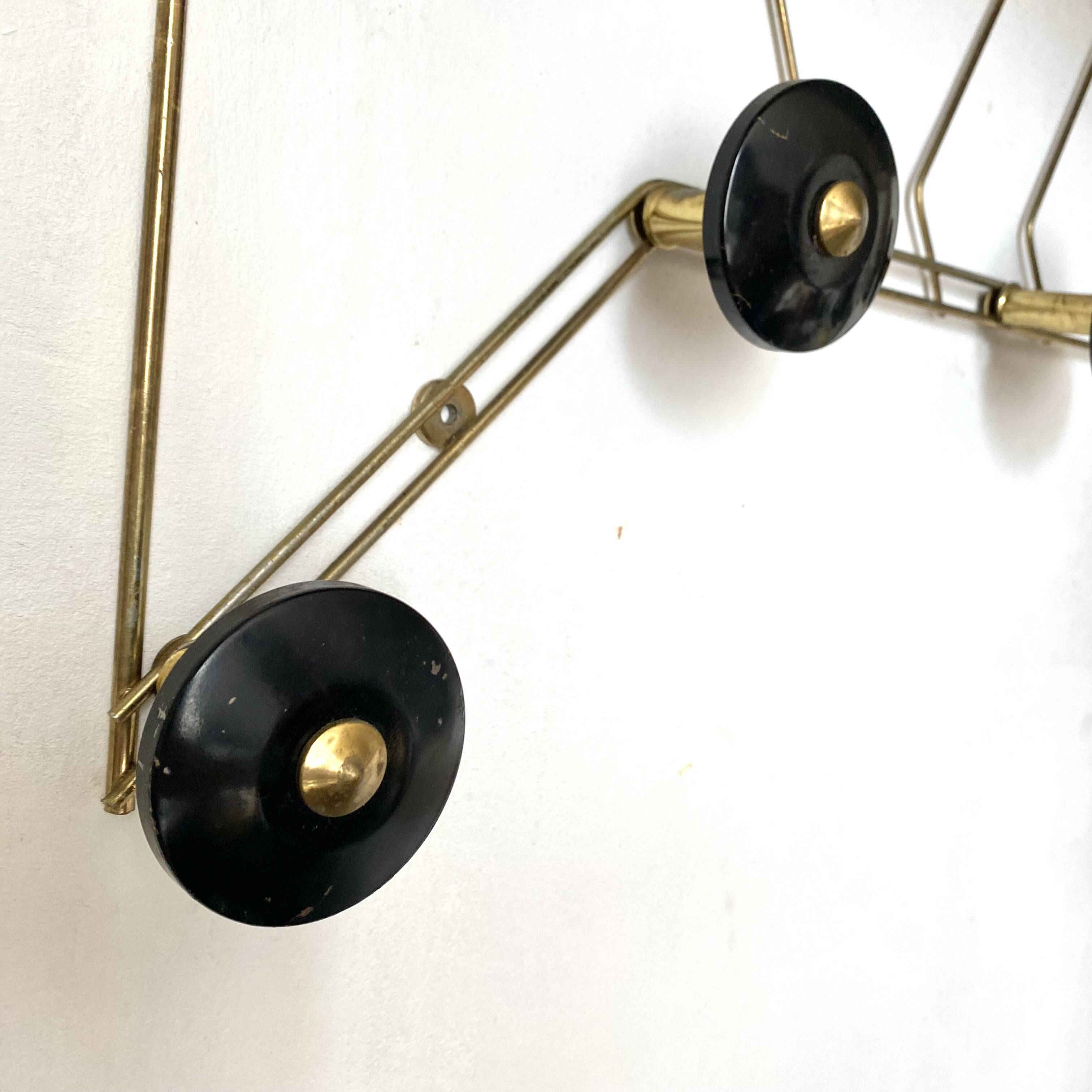 Mid century wall coat rack