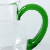 Green carafe Alsace wine vintage tableware