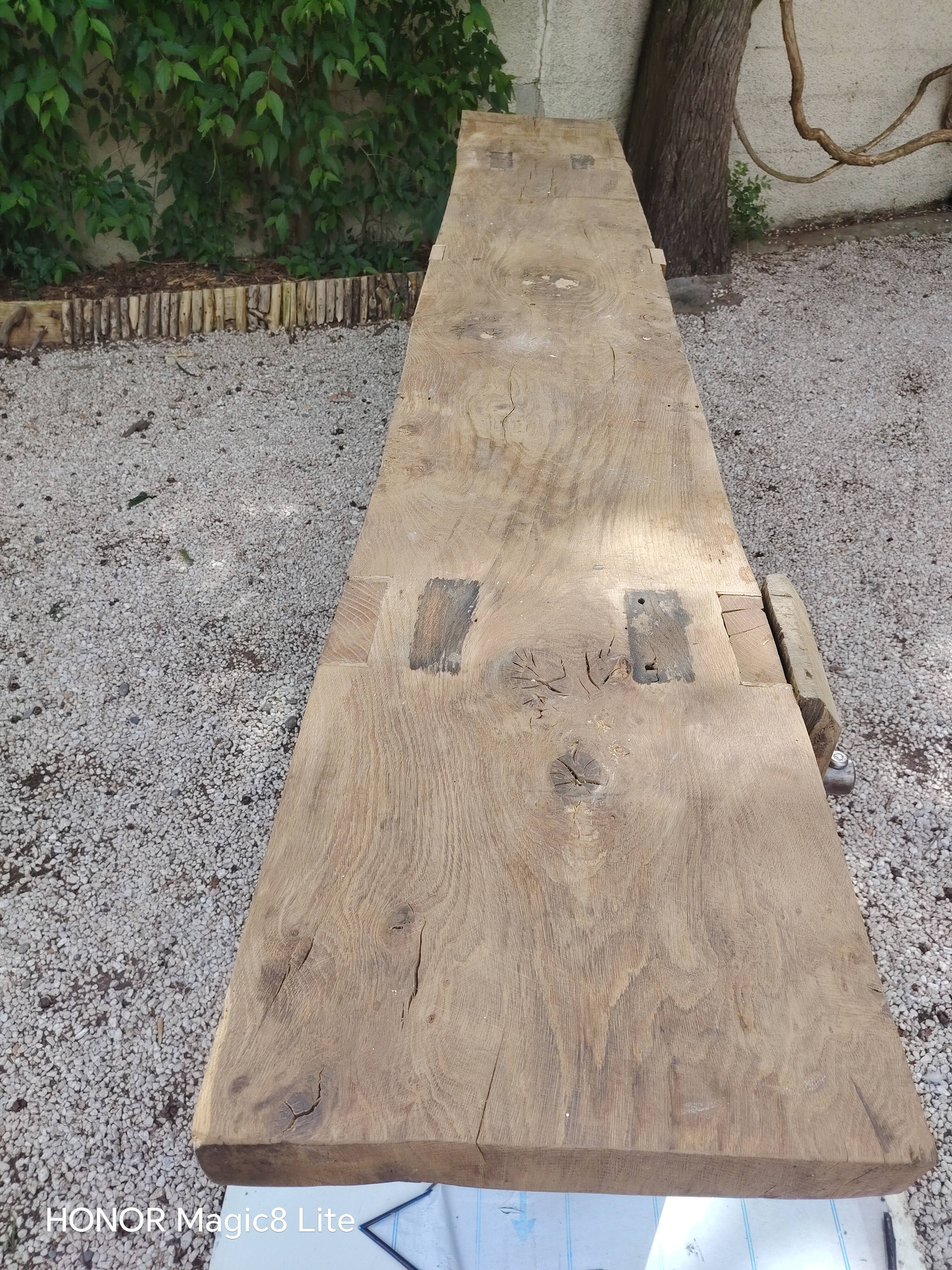 Old carpenter's workbench — industrial/rustic style