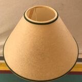 Ancient lamp column marble green veine noir - vintage beige lamp