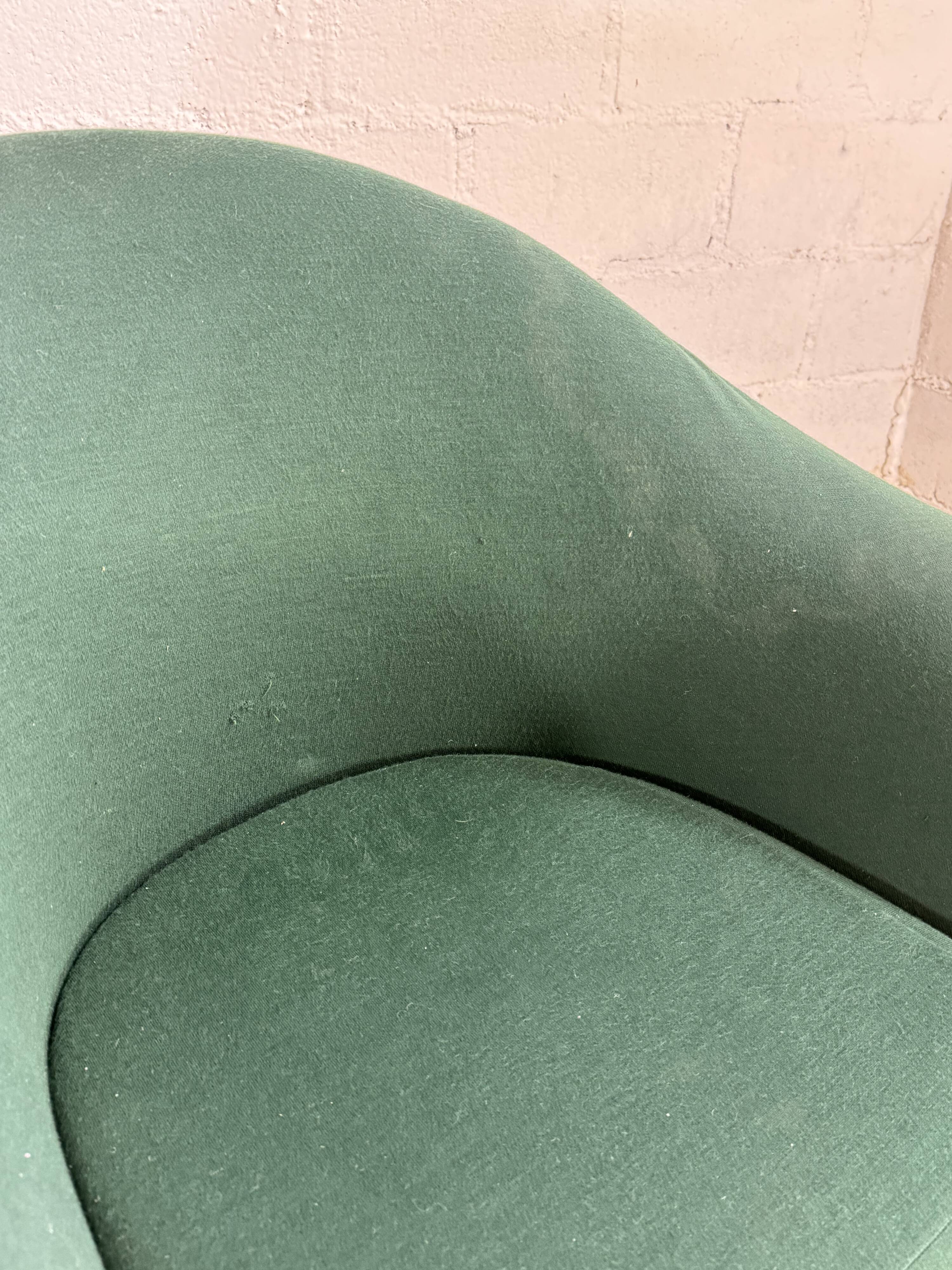 Vintage green egg chair