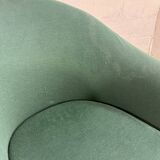 Vintage green egg chair