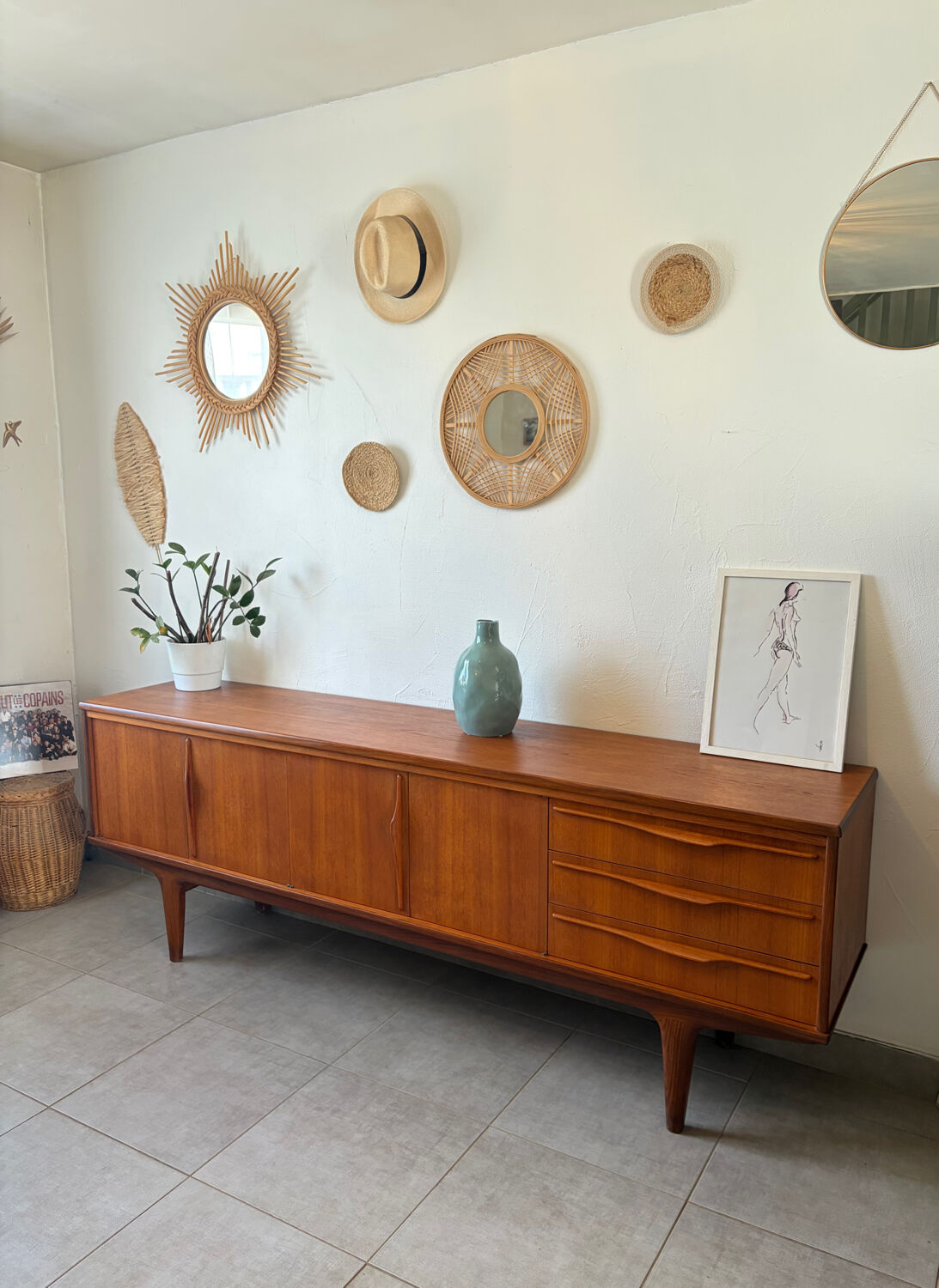Scandinavian teak sideboard