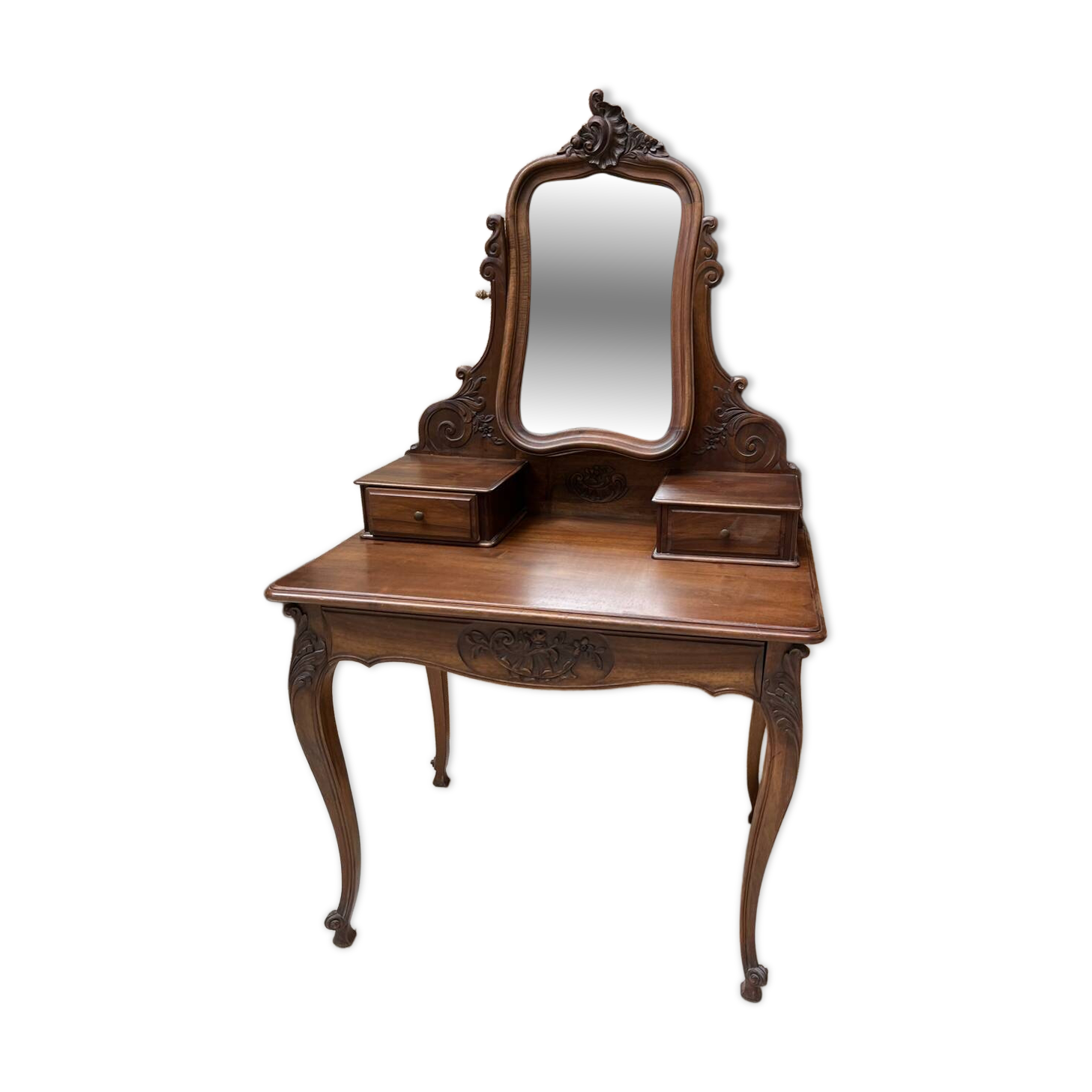 Antique solid wood dressing table