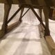 Luge vintage en bois une personne