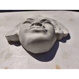 Plaster plaque of a Buddha Shiva head India