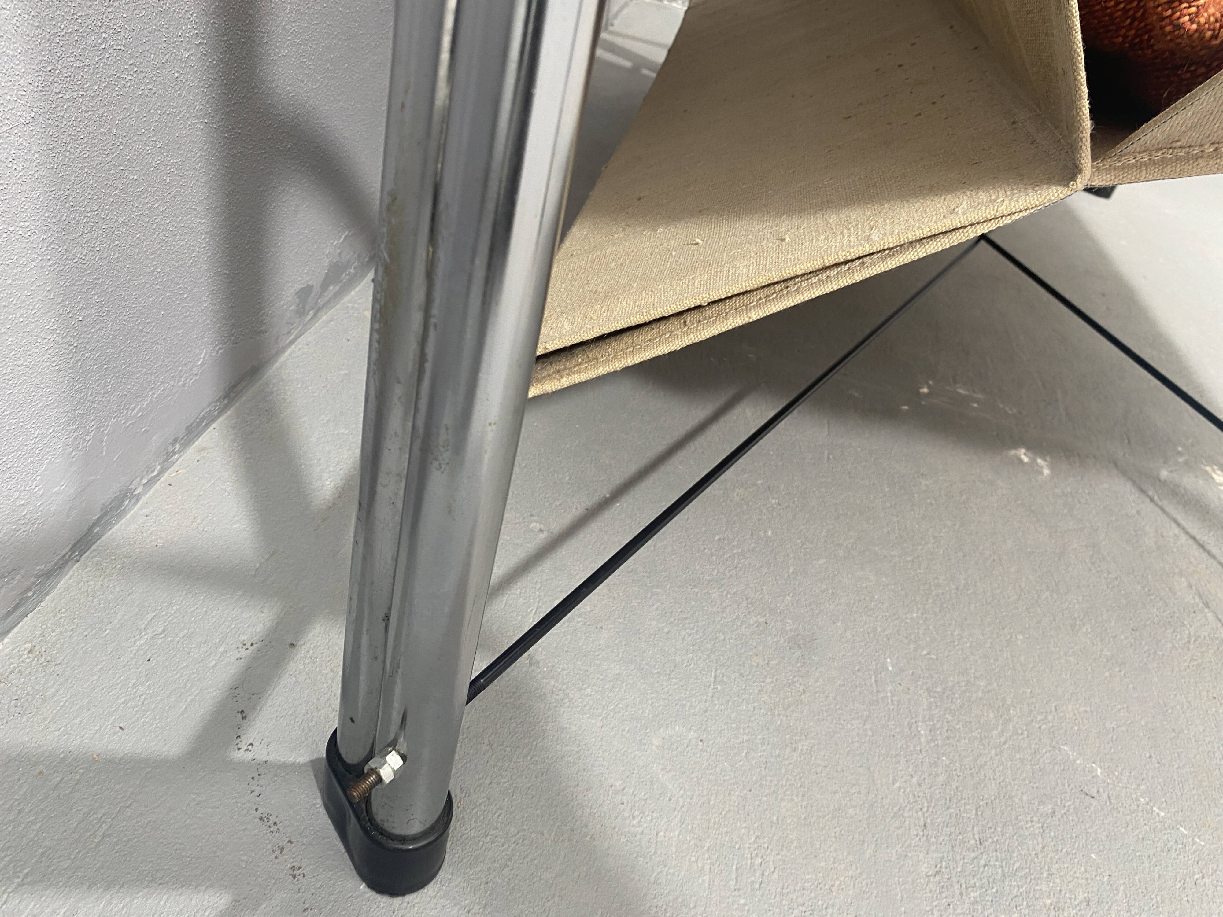 Chromed functionalist sofa by Viliam Chlebo, 1970´s, Czechoslovakia