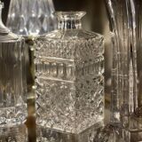 Glass whiskey decanter 1970