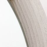 Round Plexiglass Bathroom Mirror by Hillebrand, Large Model, 1960 Germany.