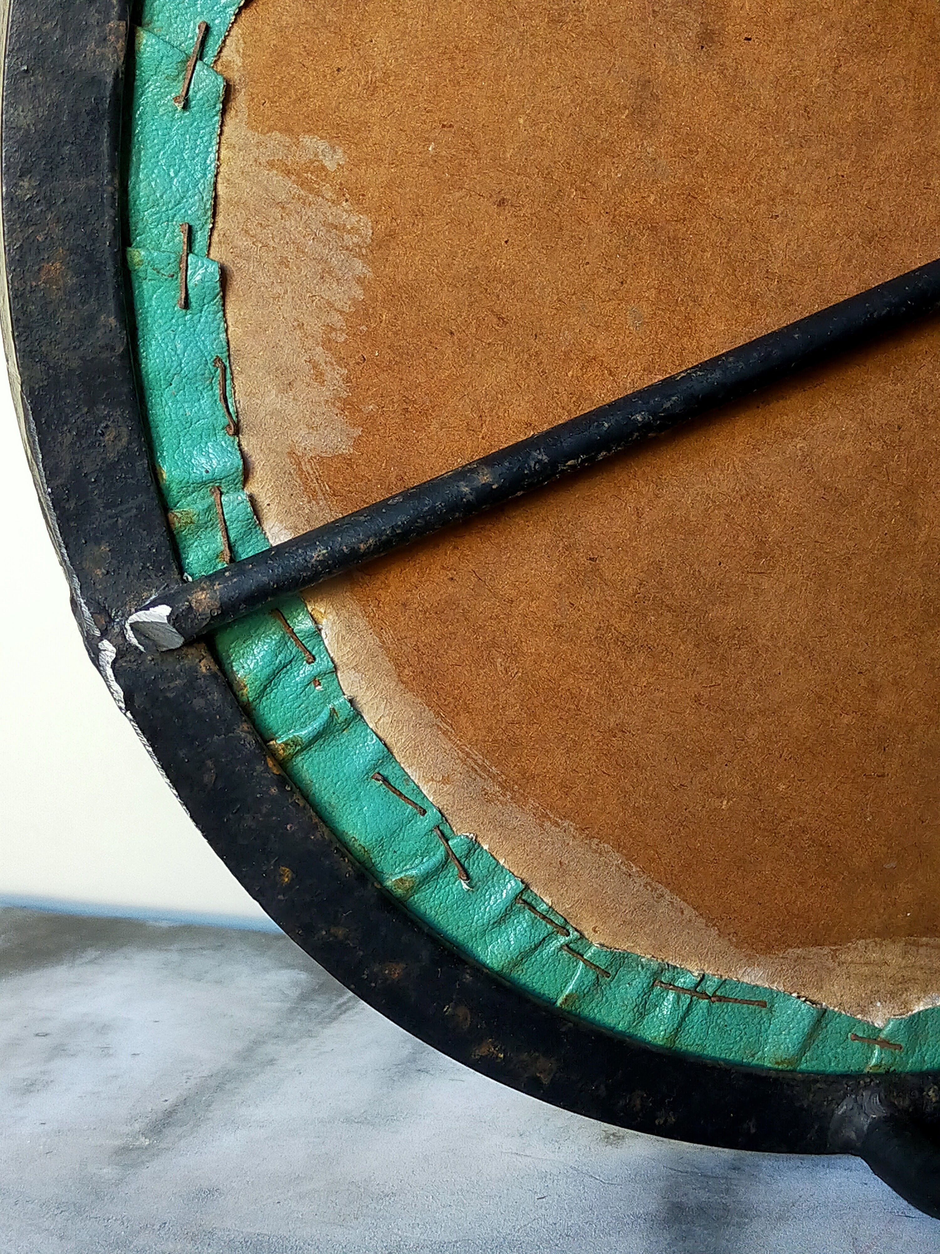 Wrought iron tripod healing in the 1950s