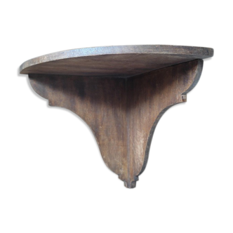 corner shelf solid wood trinket old