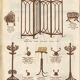 Thonet curved wood magazine rack Art Nouveau