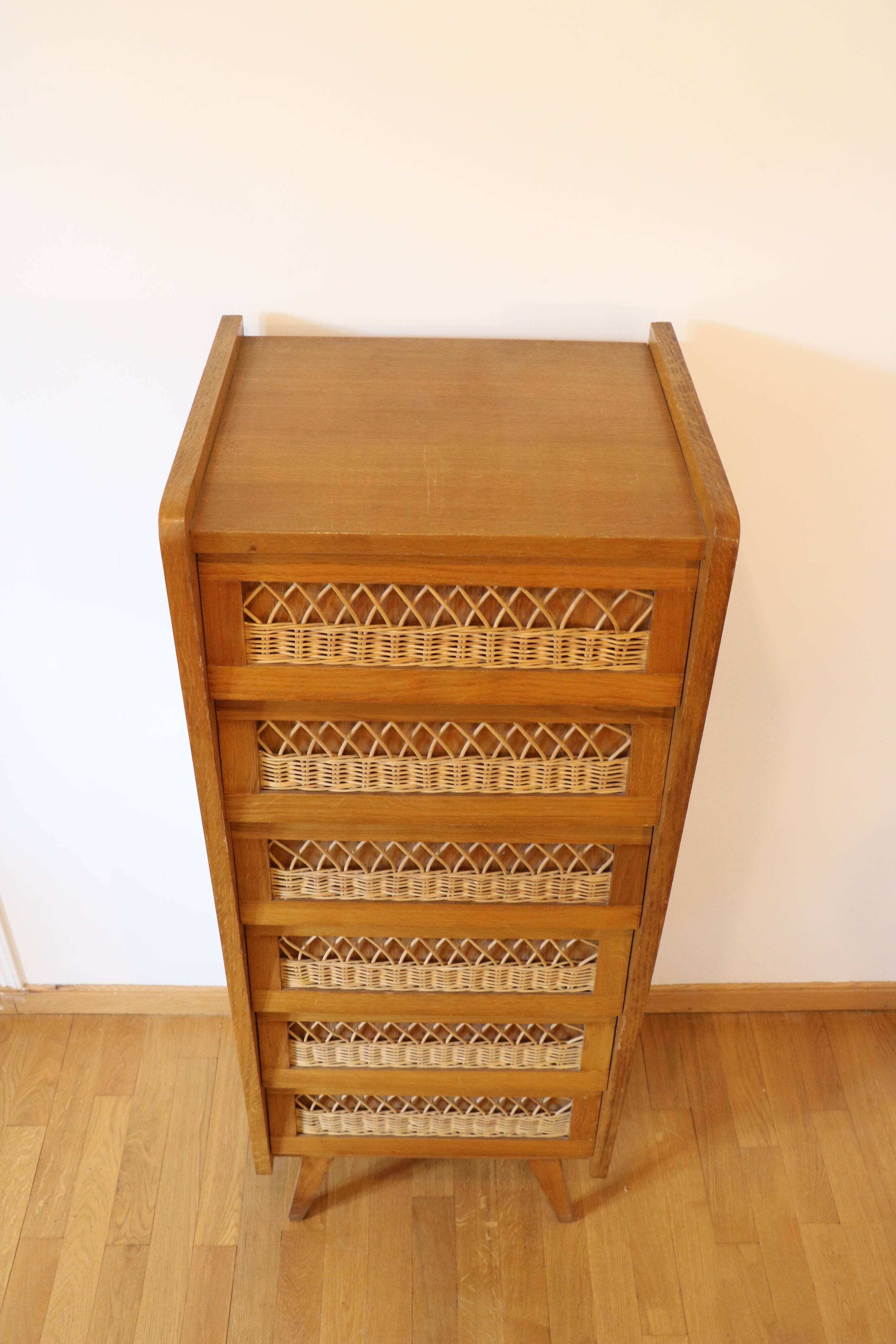 Rattan chiffonier