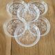 6 glass coasters