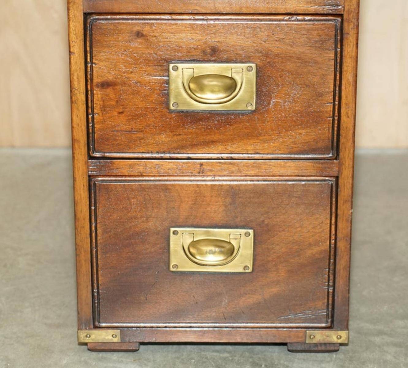 Restored vintage desk Harrods Kennedy military leather