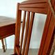 Fischel bistro chair "Indislocables" solid wood 1940s-1950s