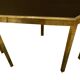 Coffee table in solid brass and black opaline. 1970