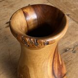 Ikebana wooden vase