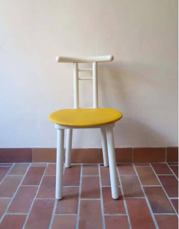 4 two-tone chairs made in Italy