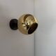 Paire d'applique vintage orientable, laiton, France 1970
