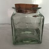Square glass jar