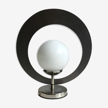 Lampe vintage space age opaline