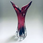 Czech Crystal Art Glass Beak Vase by Jozef Hospodka for Chribska Glassworks, 1950s