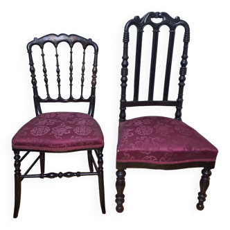 Duo de chaises époque Napoléon III