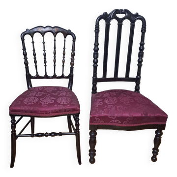 Pair of chairs from the Napoléon III period