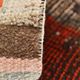 Tapis de couloir Oushak corail vintage, tapis turc ancien, 95x310 cm