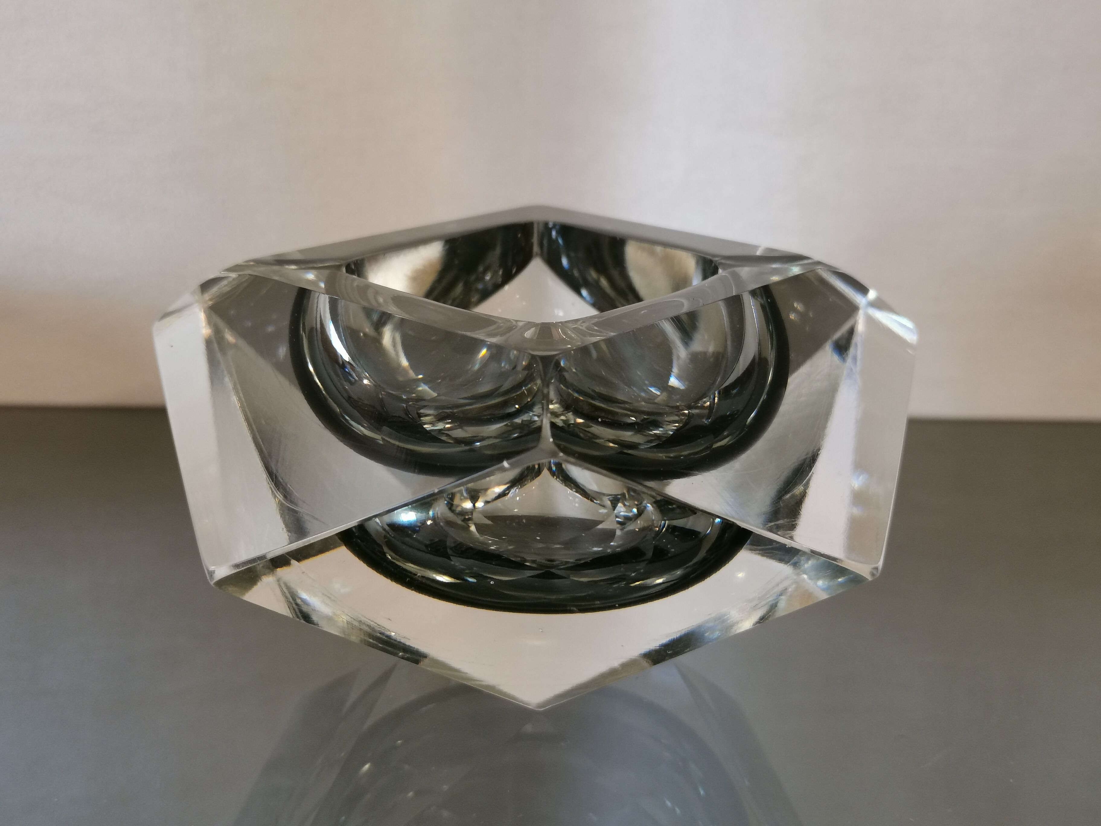 Murano glass ashtray by Flavio Poli for Seguso 60s