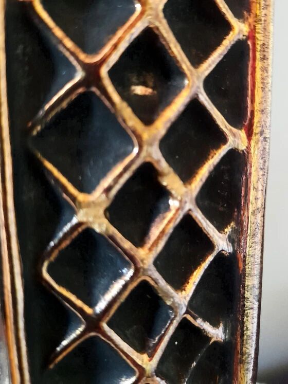 Miroir en céramique , Hendrik Thomas , Vallauris 1970