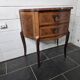 Curved chest of drawers in Louis XV style marquetry