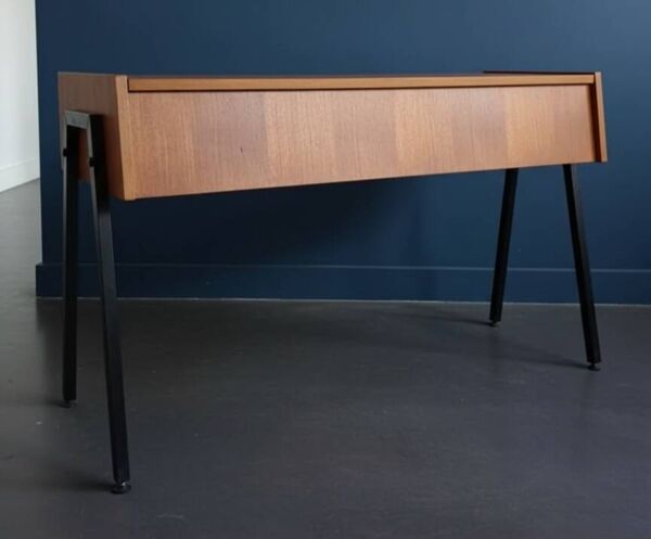 Bureau-Console Vintage ''Legate'' - Teck & Métal - Design Scandinave 196