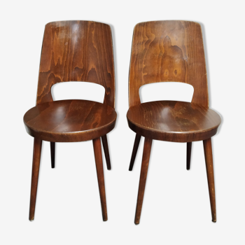 Pair of chairs Baumann model Mondor