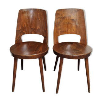 Paire de chaises Baumann modèle Mondor