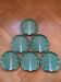 Cabbage leaf dessert plates