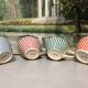 4 vintage ceramic coffee cups produced by lbvyr circa