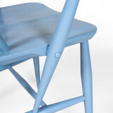 Fauteuil Windsor bleue avec accoudoirs par L. Ercolani pour Ercol, 1960