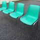 Série de 4 chaises vintage signées design italien années 70