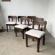 Set of 6 brutalist chairs from the 1940s