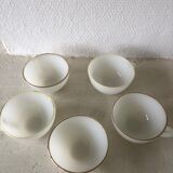 Set of 5 cups Arcopal model Harlequin